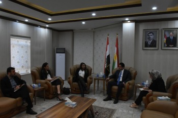 JCC Director General, Italian Consul in Erbil discuss humanitarian situation of Syrian Refugees in Kurdistan 